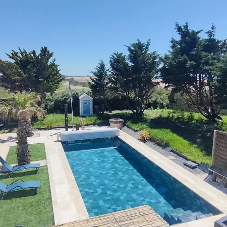 Avec Piscine Vue A 300 M En Ete 别墅 滨海拉福特